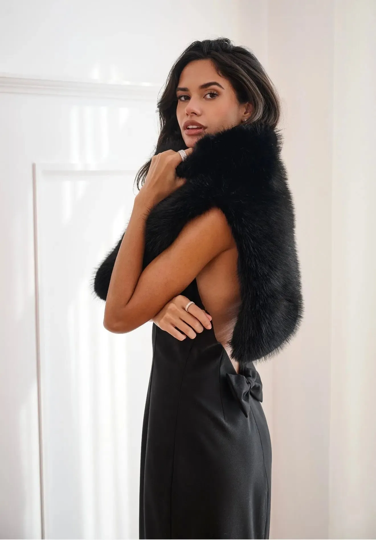 Aspen Black Cape sold by Anne Louise Boutique product image thumbnail 4