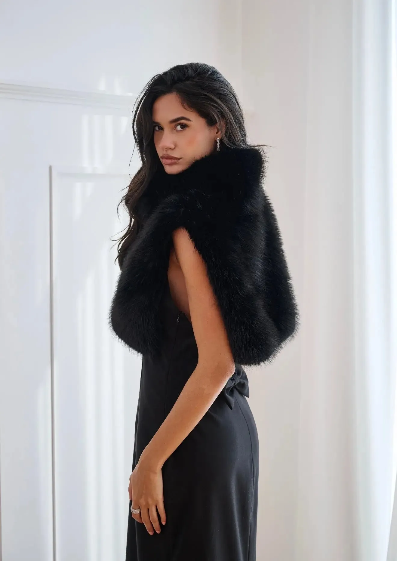 Aspen Black Cape sold by Anne Louise Boutique product image thumbnail 5