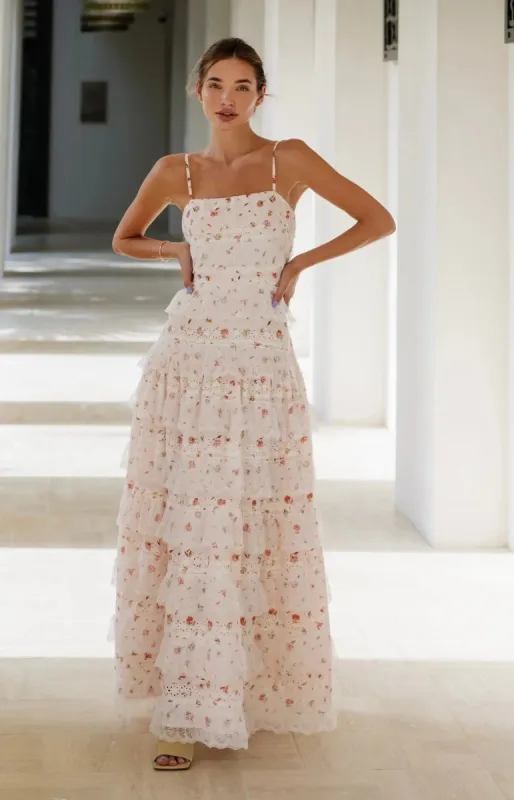 Lovette Maxi Lace Dress sold by Anne Louise Boutique