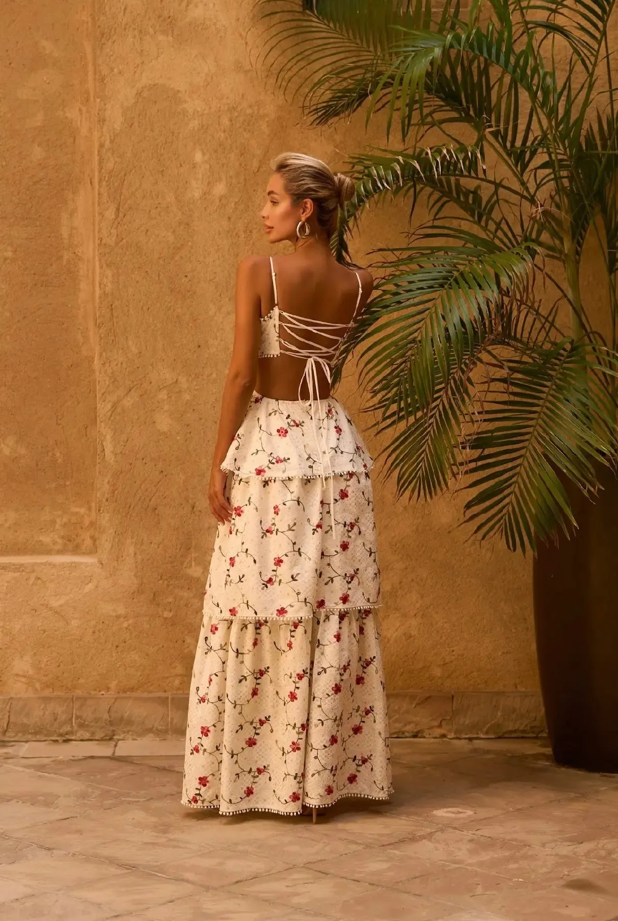 Ivory Rose Dress sold by Anne Louise Boutique product image thumbnail 3