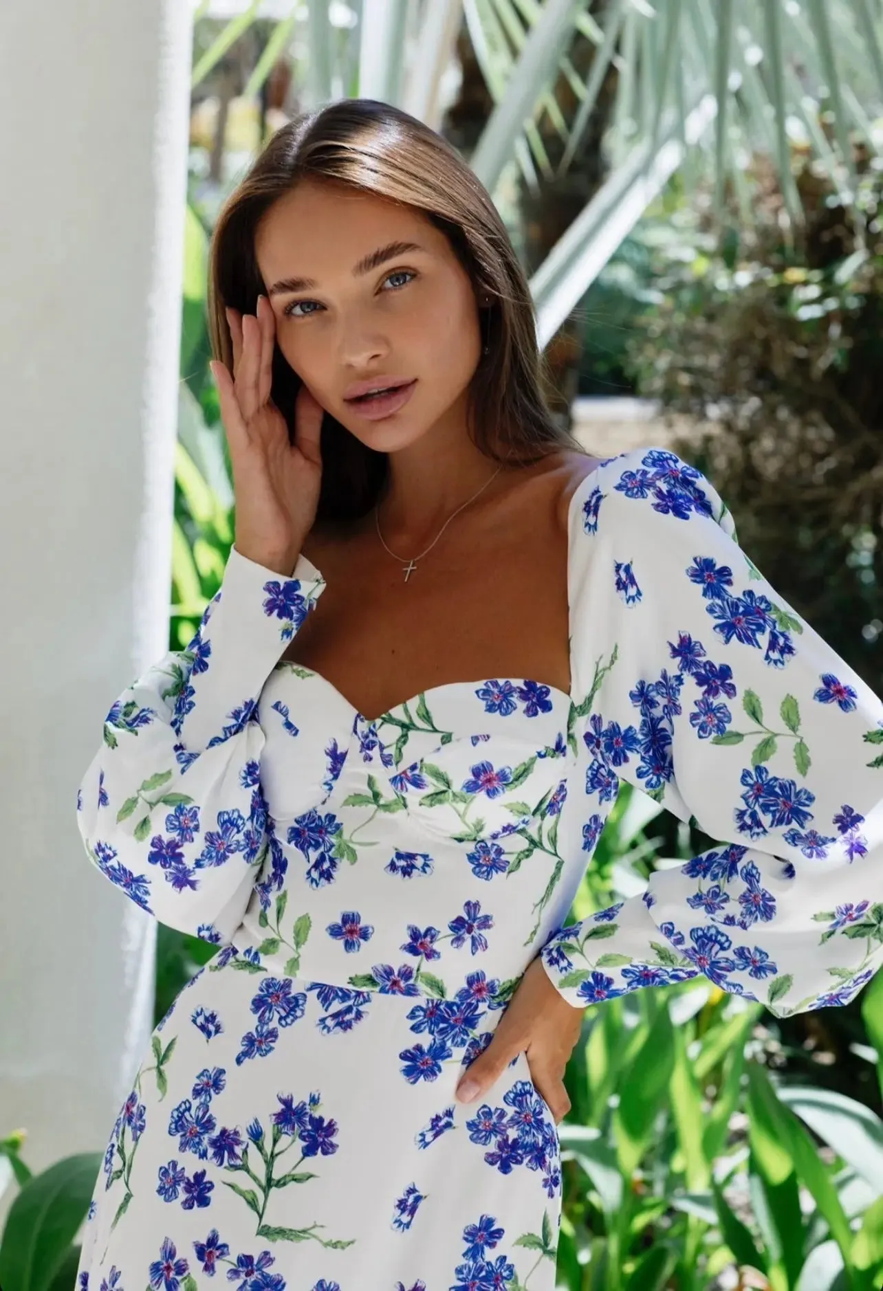 Botanical Floral Maxi Dress sold by Anne Louise Boutique product image thumbnail 2