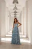 Blue Waterfall Dress sold by Anne Louise Boutique