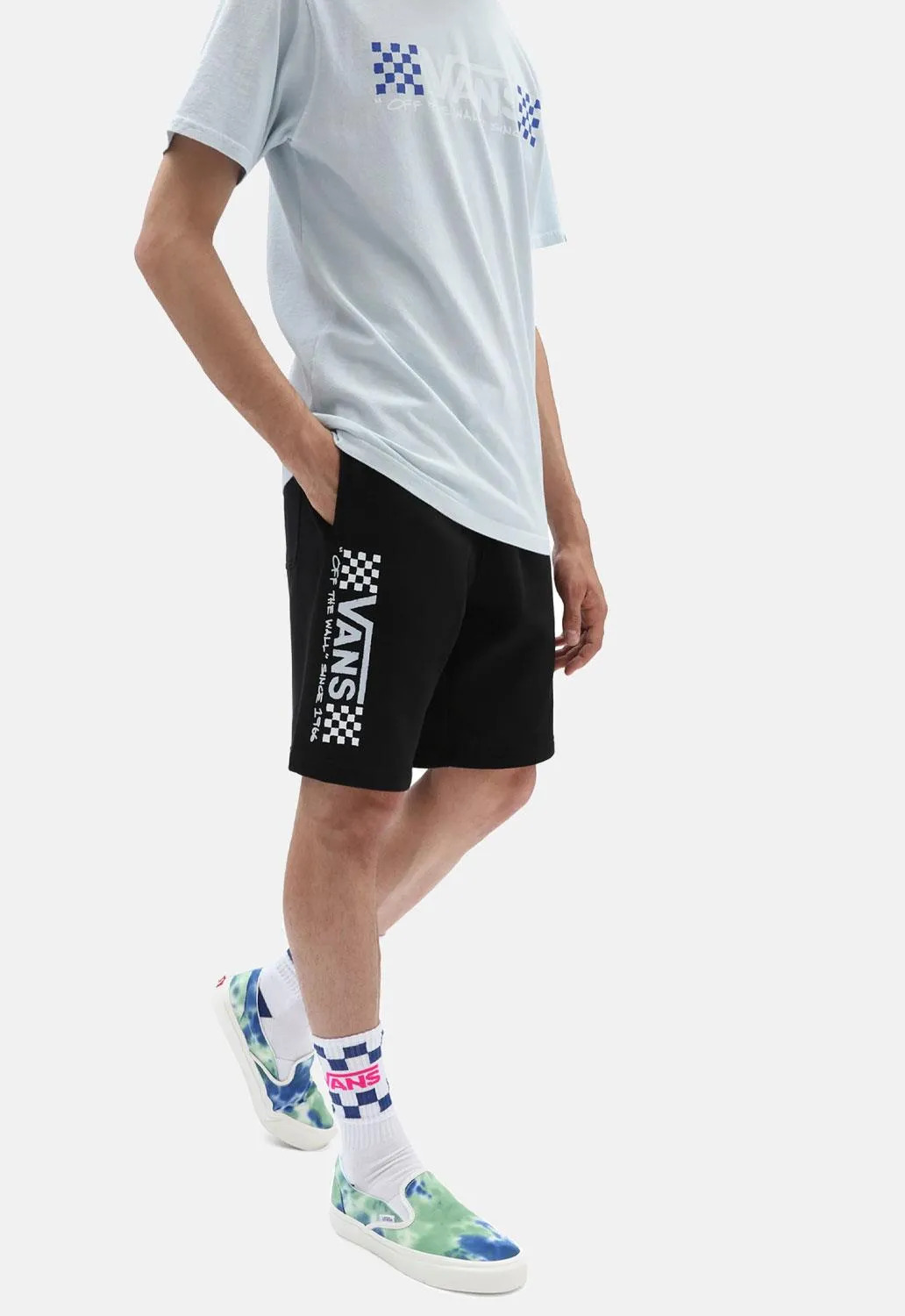 Sketchy Past Relaxed Fleece Shorts sold by Damaged Society