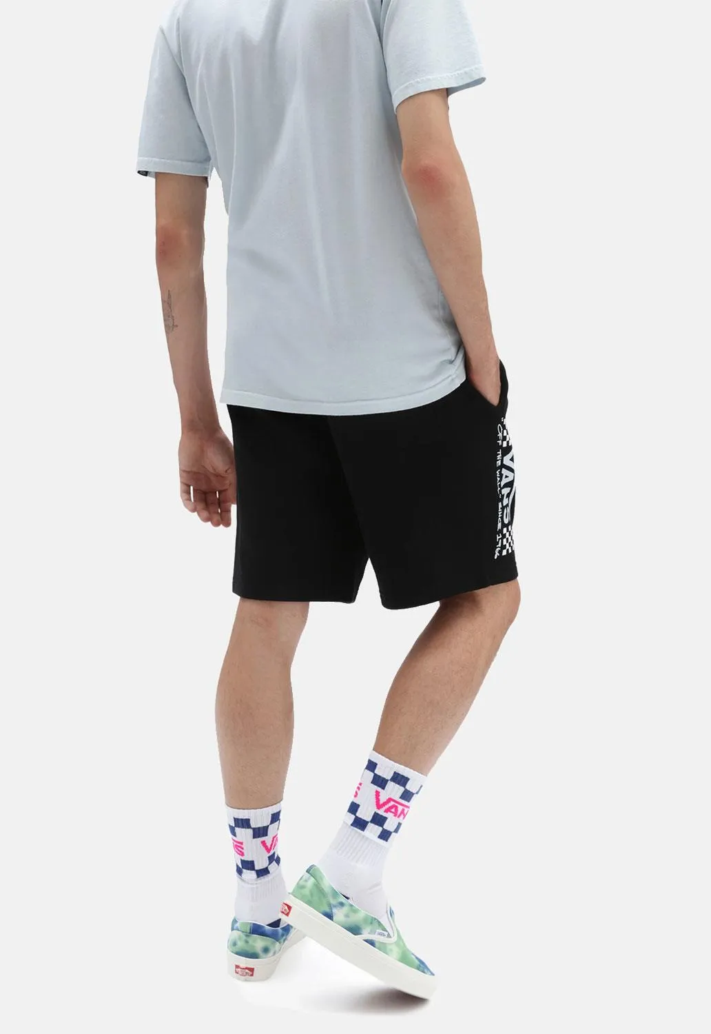 Sketchy Past Relaxed Fleece Shorts sold by Damaged Society product image thumbnail 2