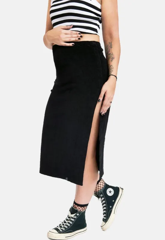 Biased Faux Wrap Pencil Skirt sold by Damaged Society