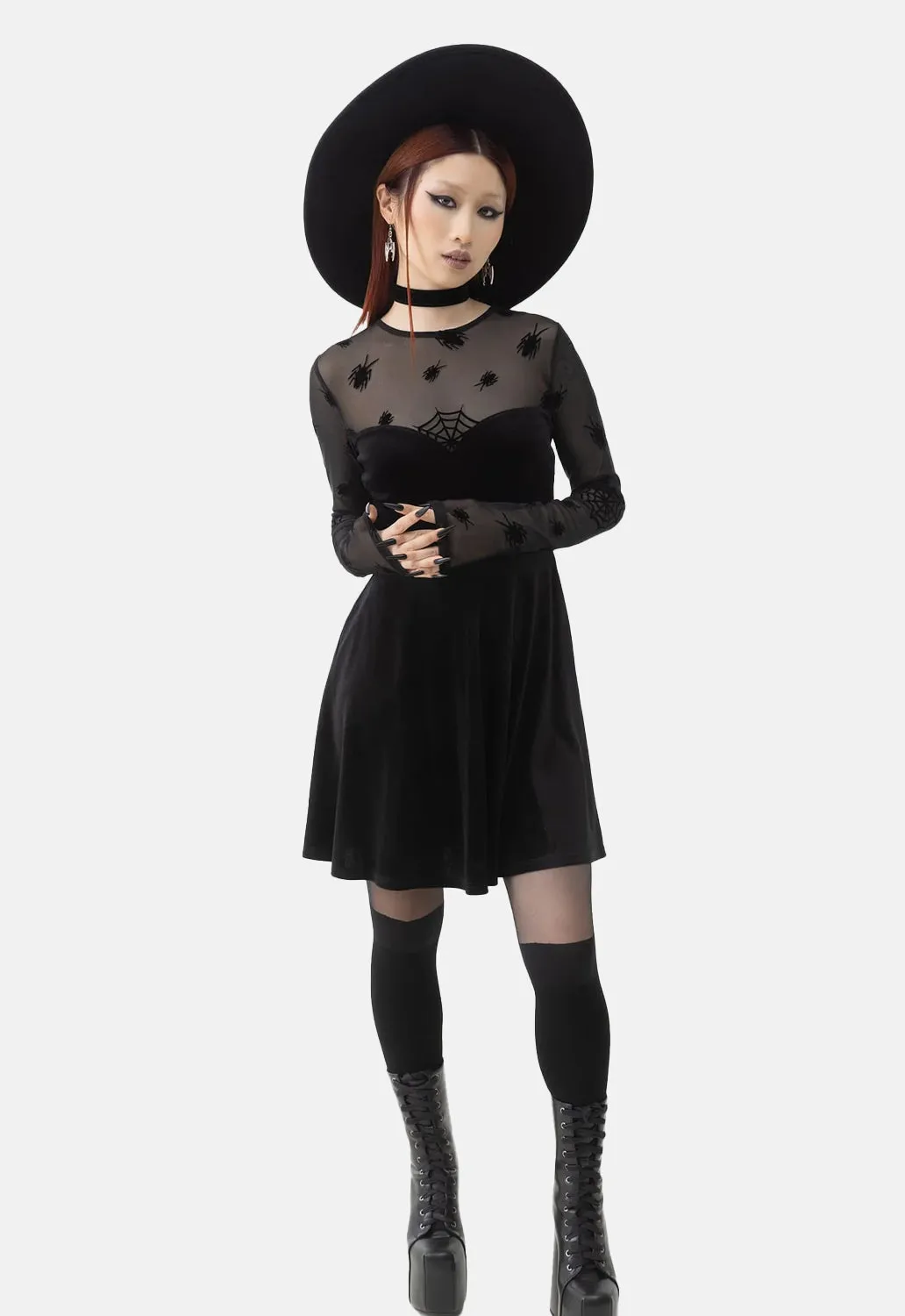 Here Lies Beetlejuice Mini Dress sold by Damaged Society product image thumbnail 4