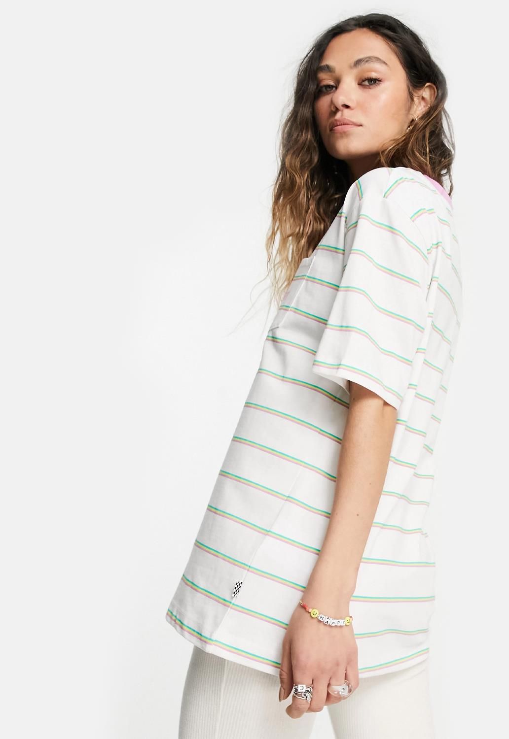 Mini Stripe Pocket T-Shirt sold by Damaged Society product image thumbnail 2