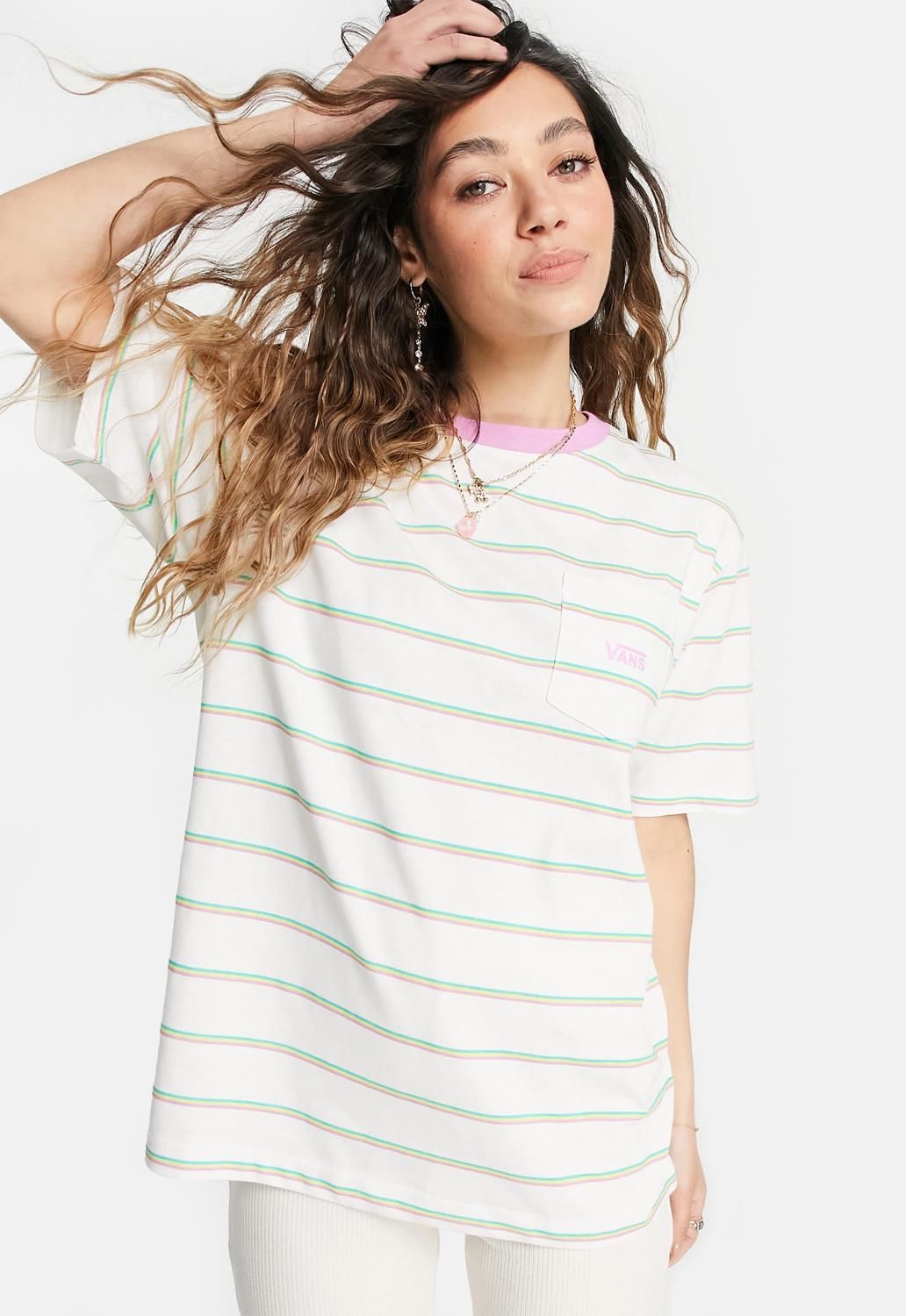 Mini Stripe Pocket T-Shirt sold by Damaged Society
