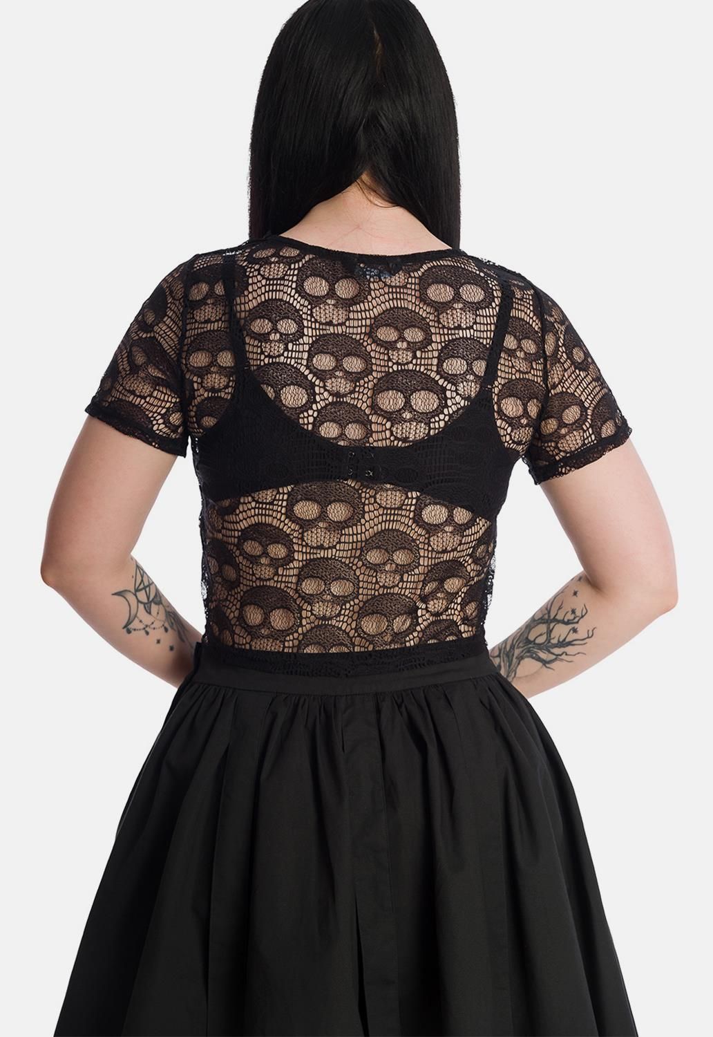 Lace Skull Top sold by Damaged Society product image thumbnail 2