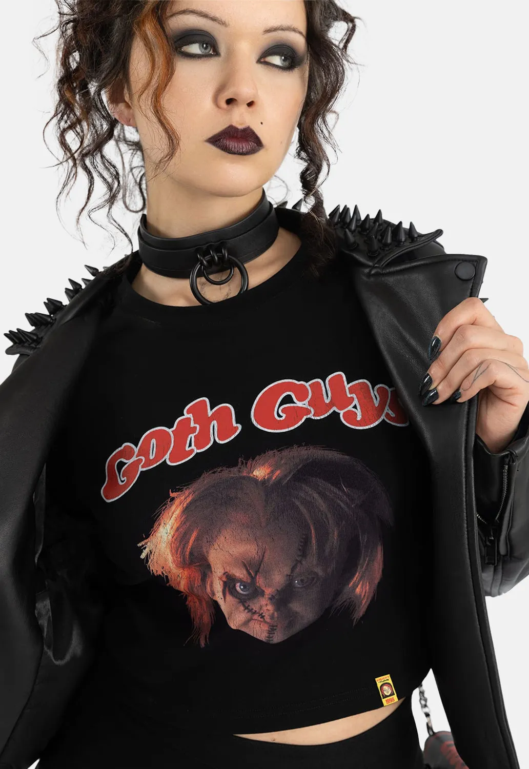 Goth Guys Cropped T-Shirt sold by Damaged Society product image thumbnail 3