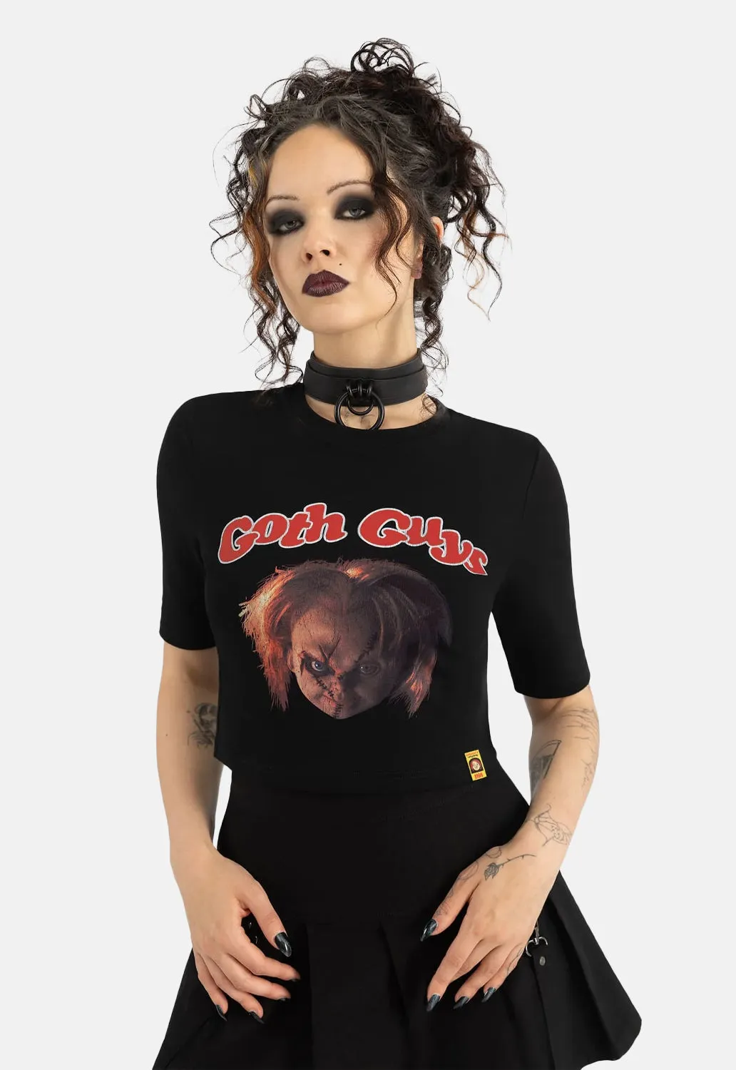 Goth Guys Cropped T-Shirt sold by Damaged Society