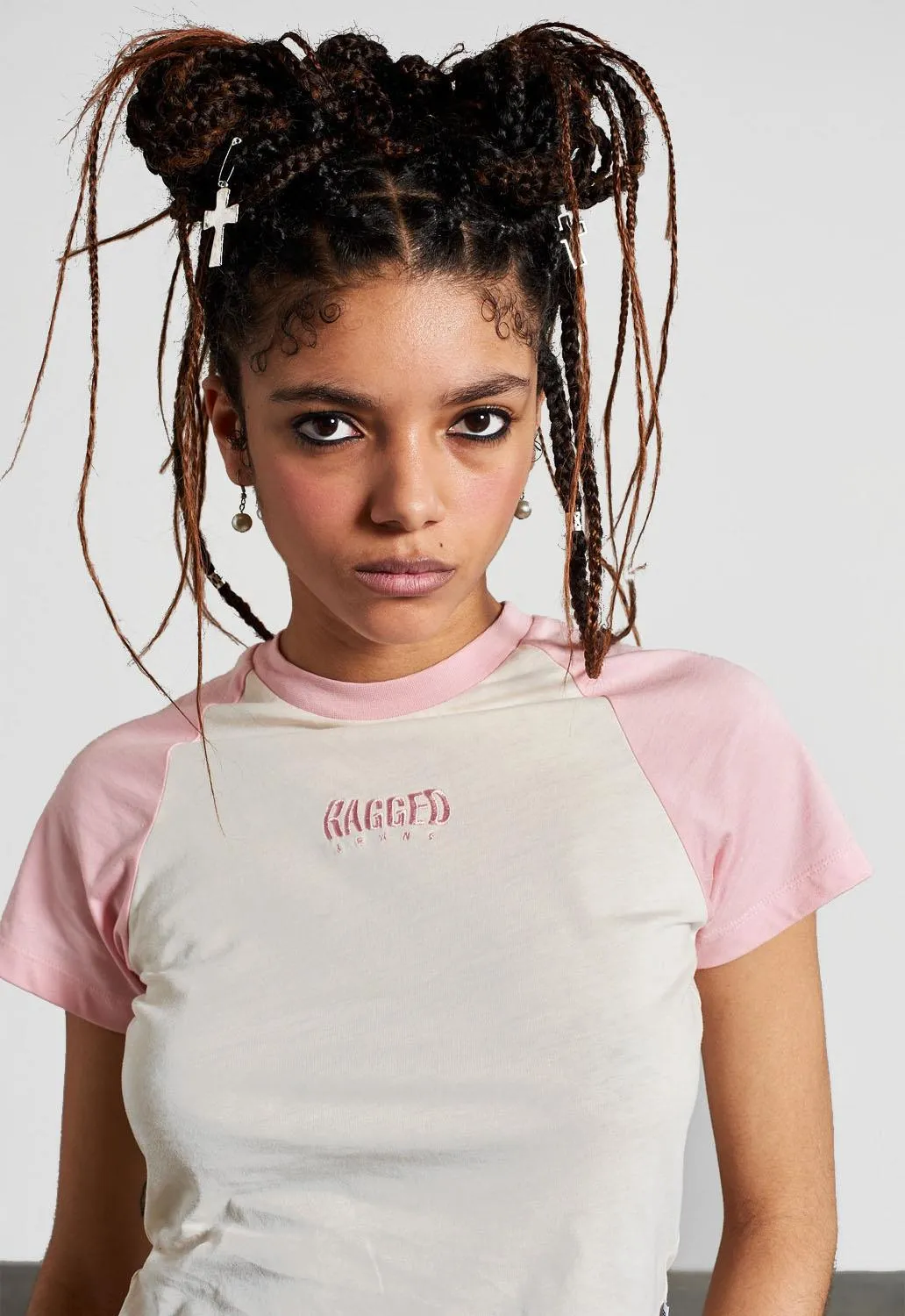 Kiss Raglan T-Shirt sold by Damaged Society product image thumbnail 3