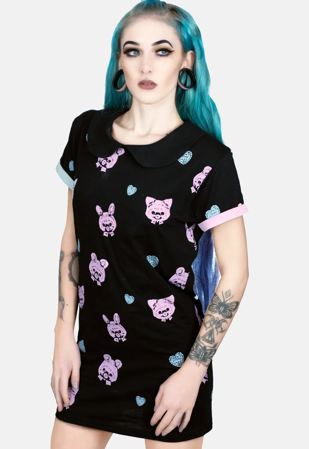 Candied Playtime T-Shirt Dress sold by Damaged Society product image thumbnail 4