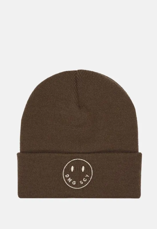 Smiley Beanie sold by Damaged Society