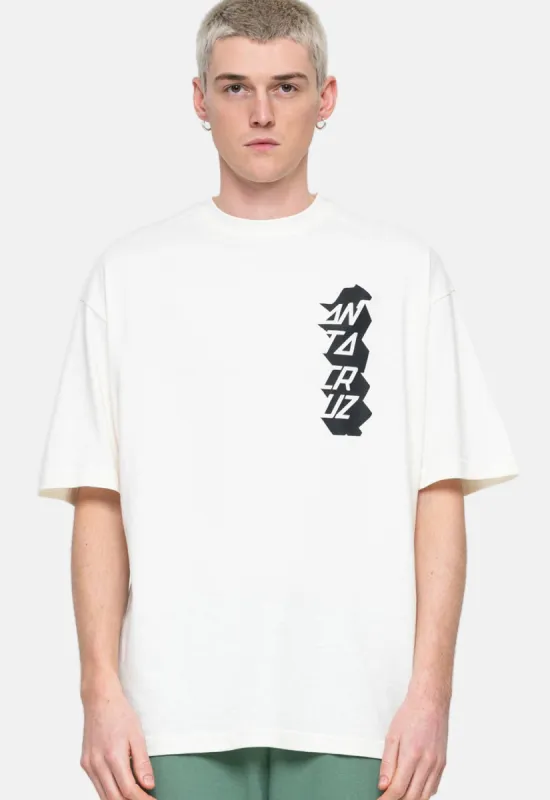 Stacked Strip Reverse T-Shirt sold by Damaged Society
