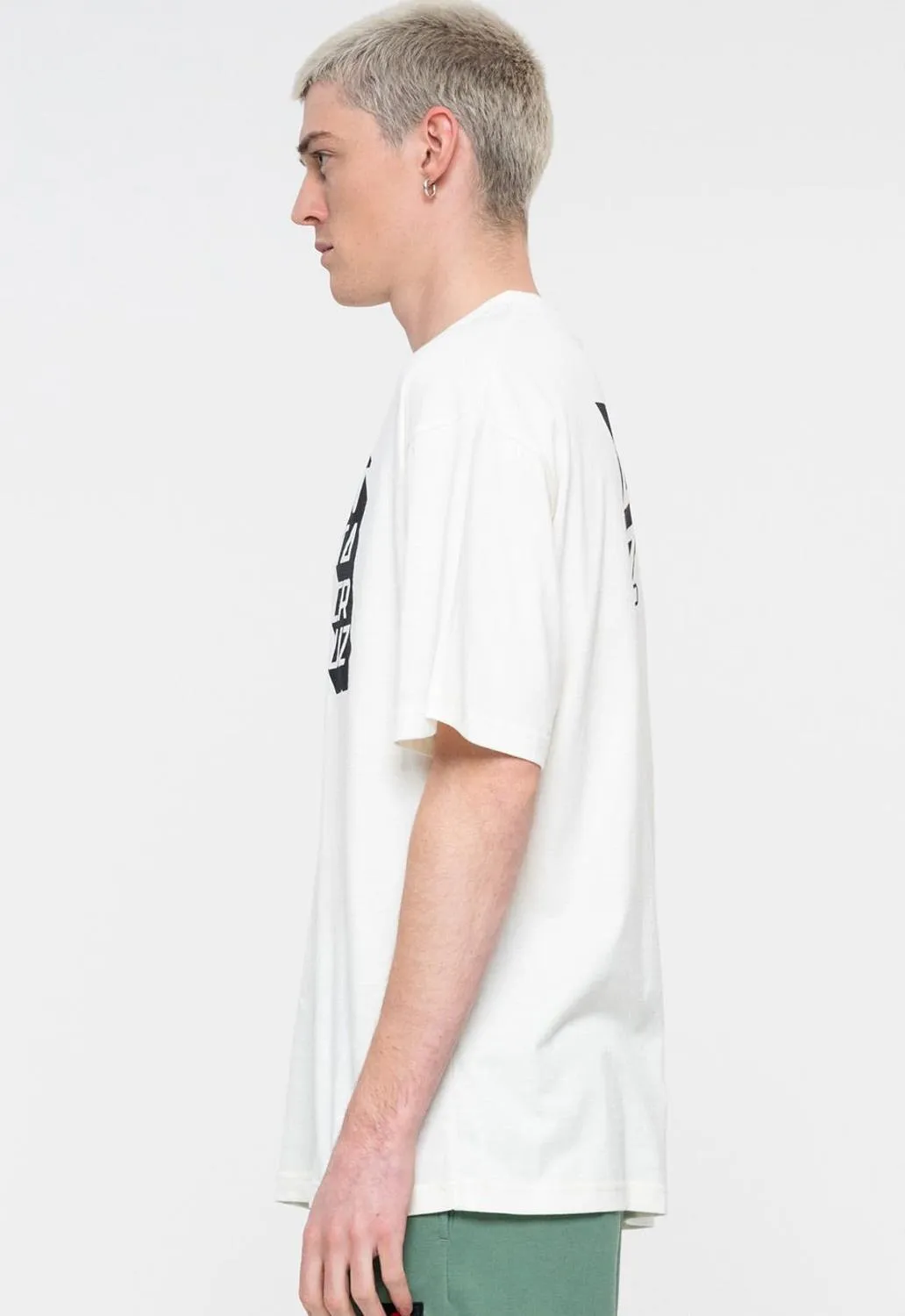 Stacked Strip Reverse T-Shirt sold by Damaged Society product image thumbnail 3