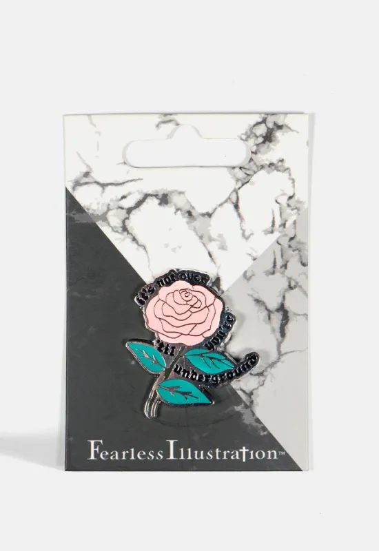 Letterbomb Pin sold by Damaged Society