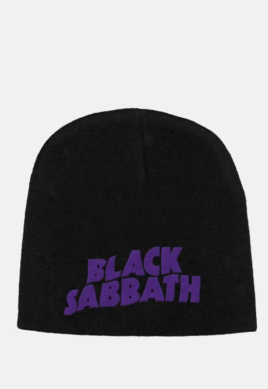 Purple Logo Beanie sold by Damaged Society