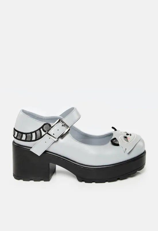 Tira Mary Janes 'Rogue Racoon' sold by Damaged Society