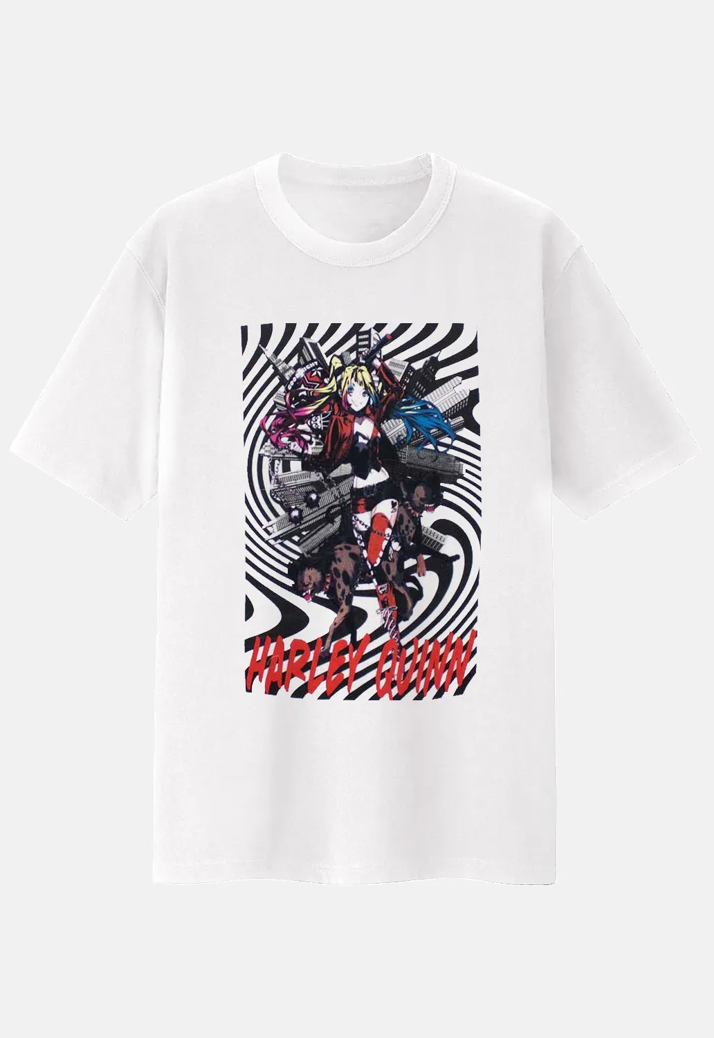 Harley Quinn Spiral T-Shirt sold by Damaged Society