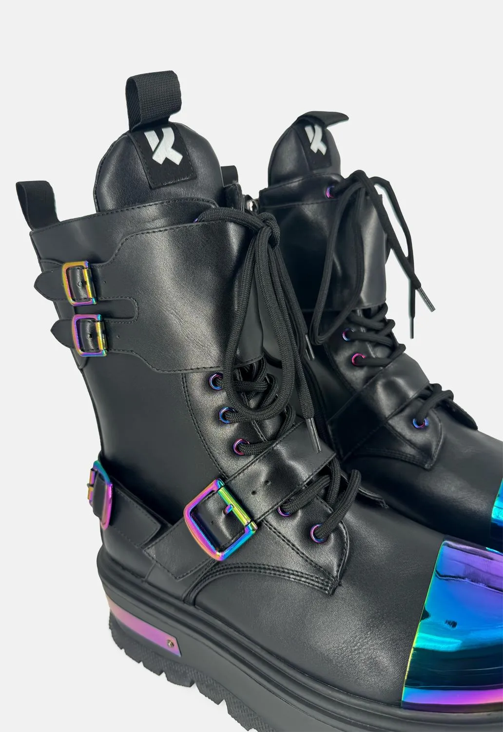 Cosmic Fire Metal Platform Boots sold by Damaged Society product image thumbnail 5