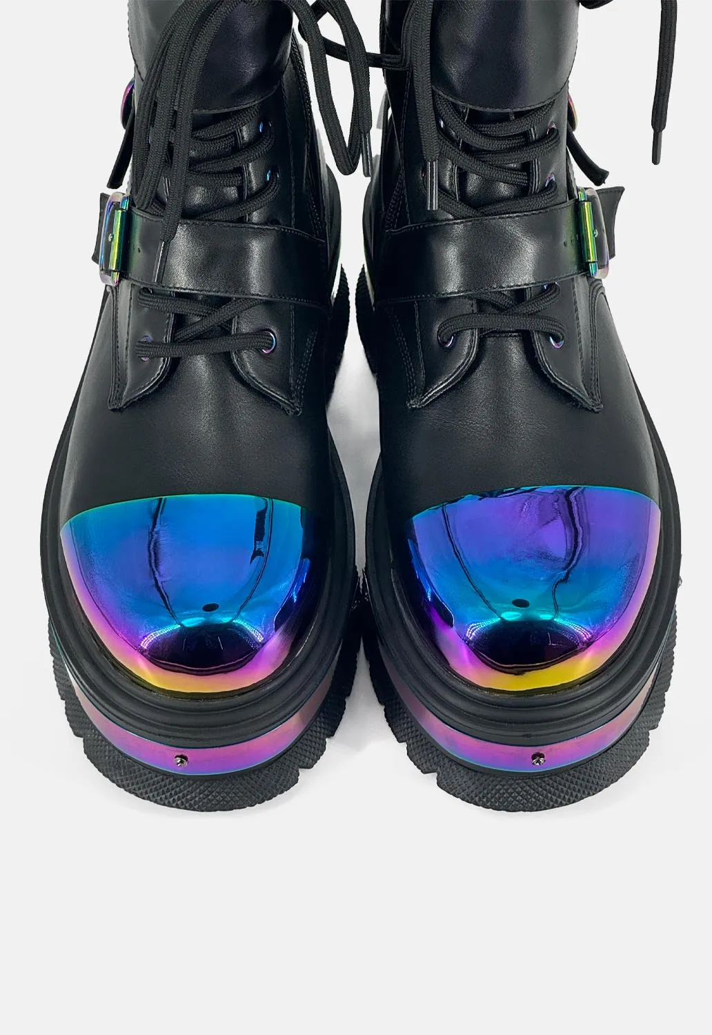Cosmic Fire Metal Platform Boots sold by Damaged Society product image thumbnail 4