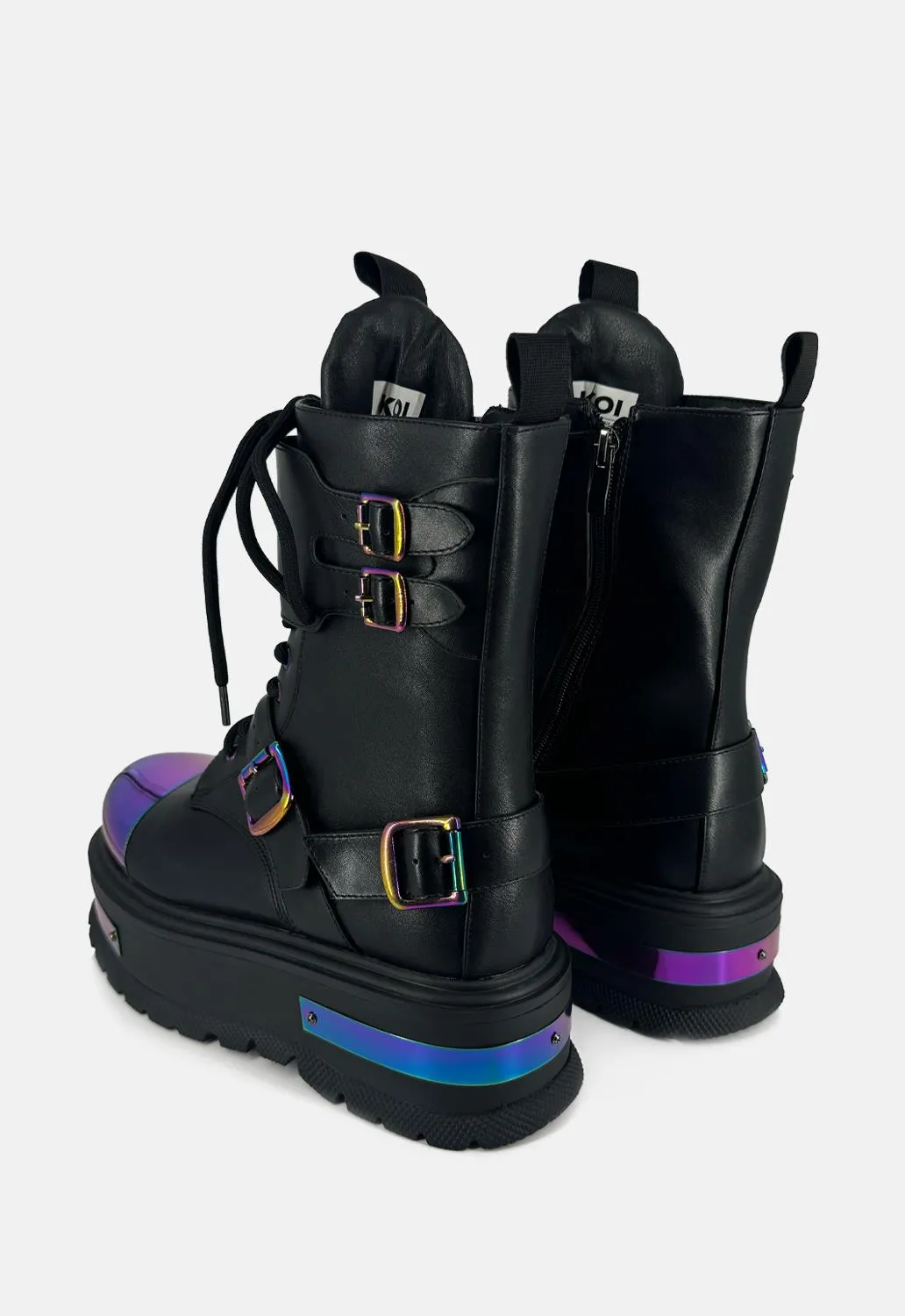Cosmic Fire Metal Platform Boots sold by Damaged Society product image thumbnail 3