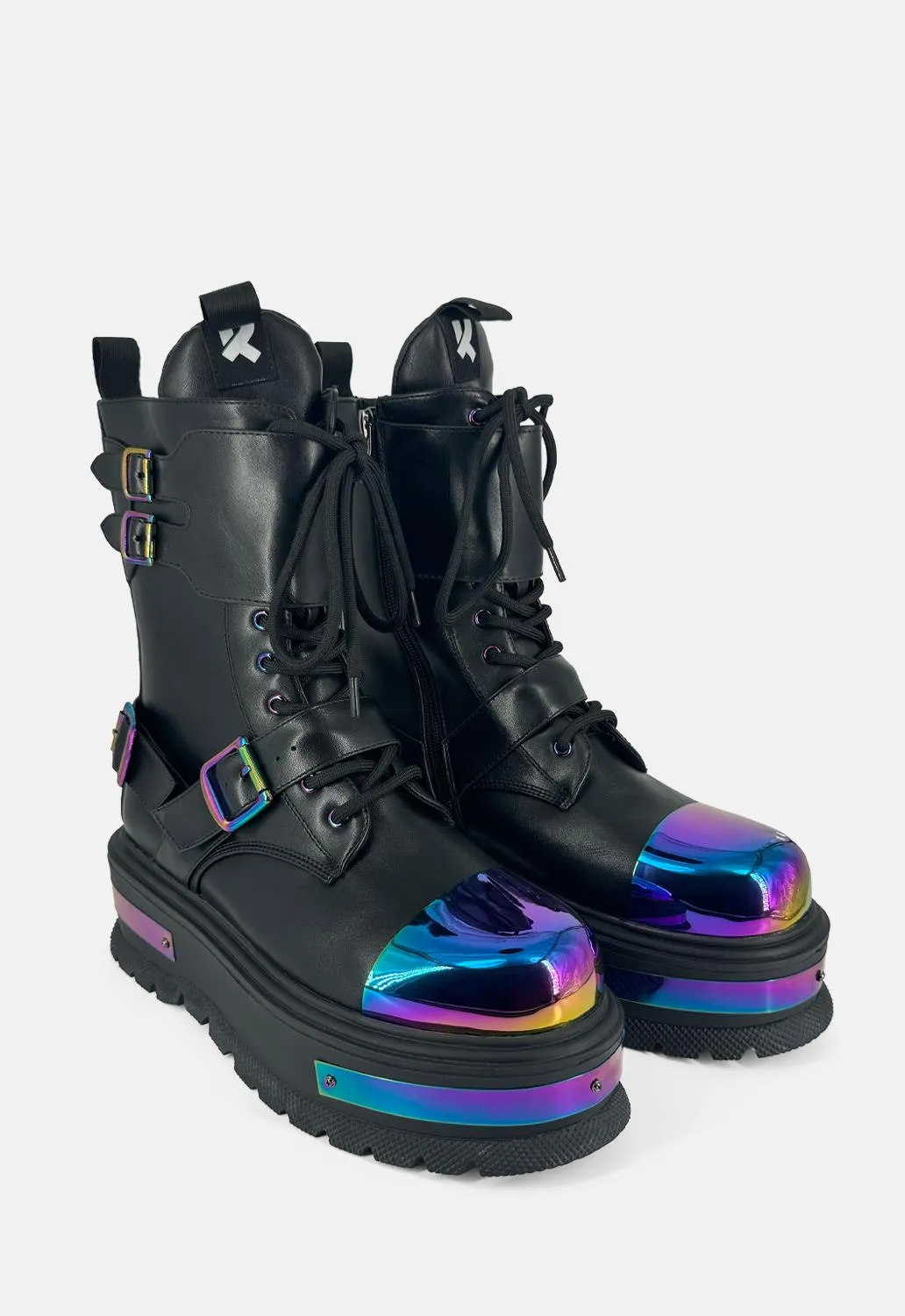 Cosmic Fire Metal Platform Boots sold by Damaged Society product image thumbnail 2