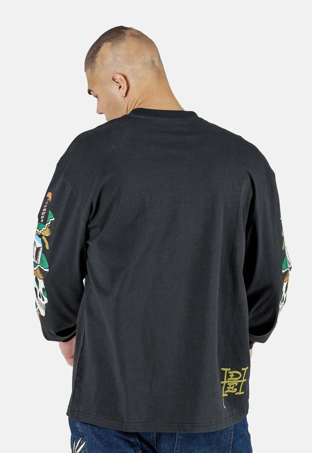 Skull Flame Long Sleeved Top sold by Damaged Society product image thumbnail 3