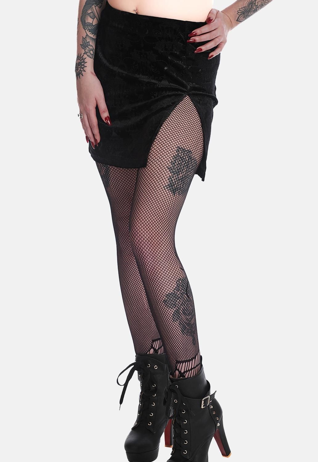 Chandelier Slit Mini Skirt sold by Damaged Society product image thumbnail 3