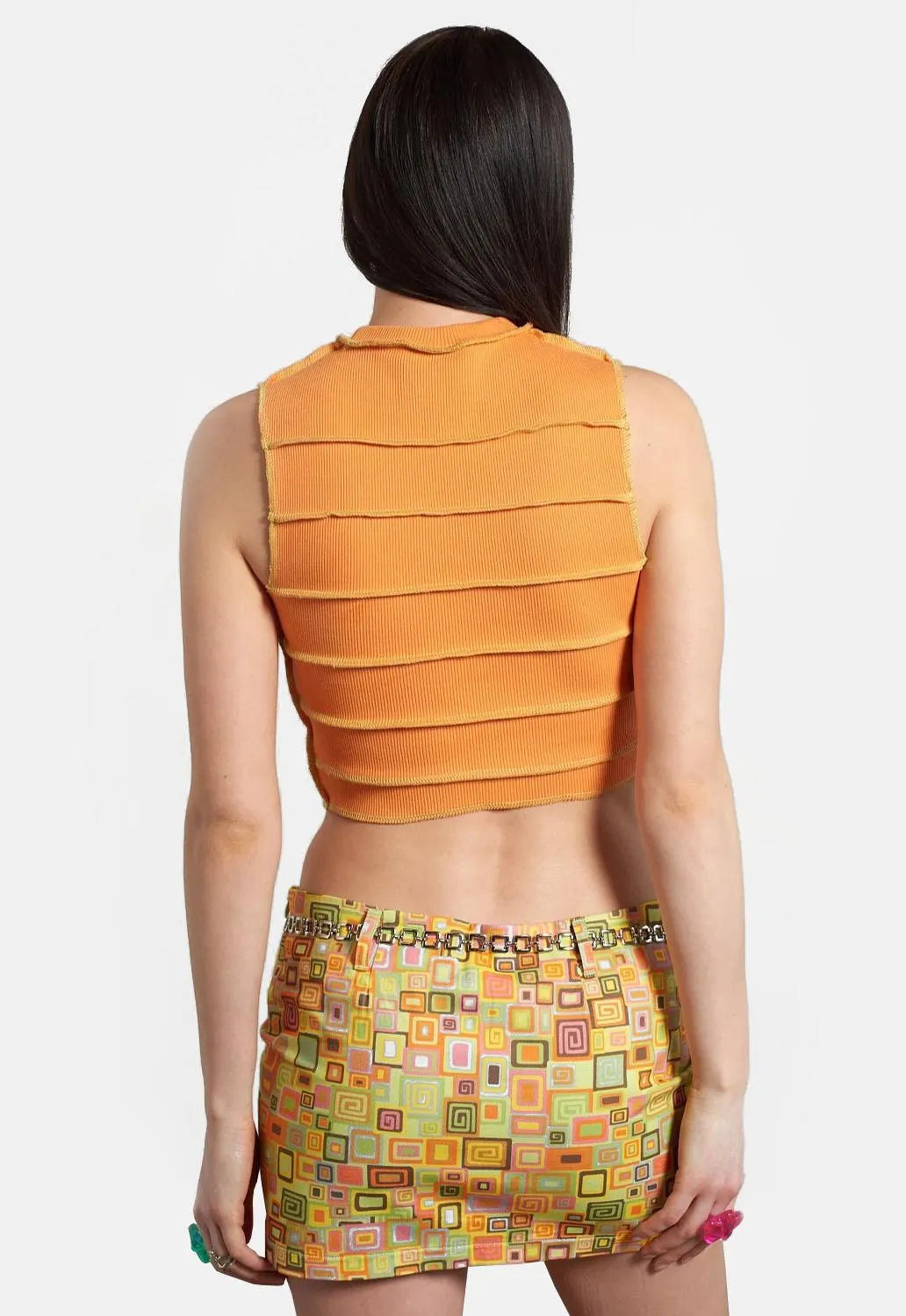 Leeloo Rib Vest sold by Damaged Society product image thumbnail 2