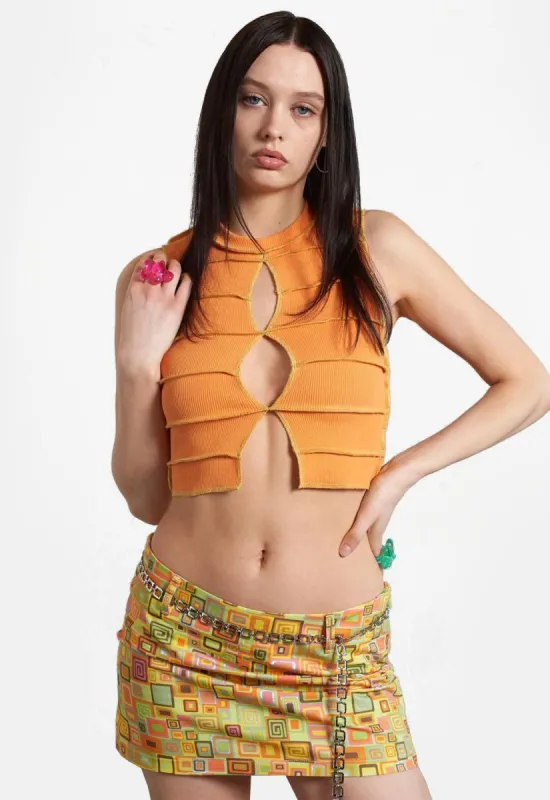 Leeloo Rib Vest sold by Damaged Society
