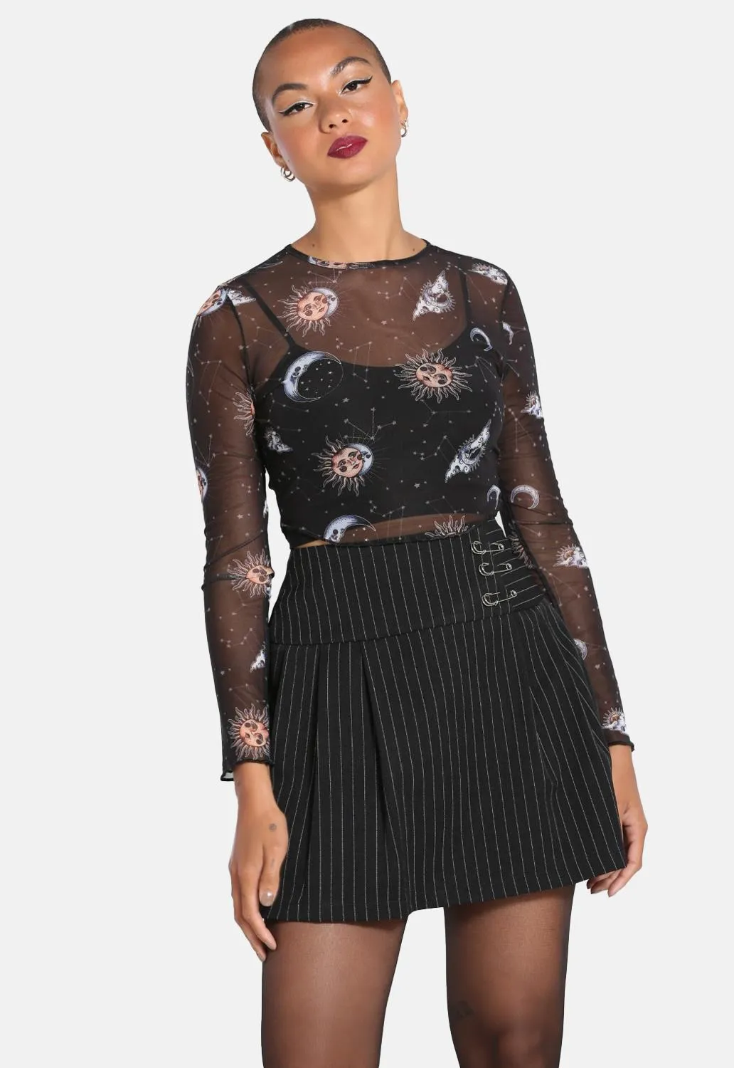 Wolfie Mini Skirt sold by Damaged Society