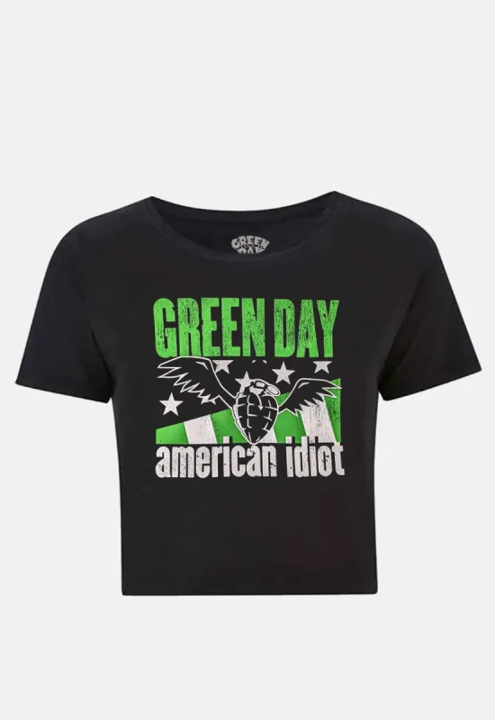 American Idiot Wings Crop Top sold by Damaged Society