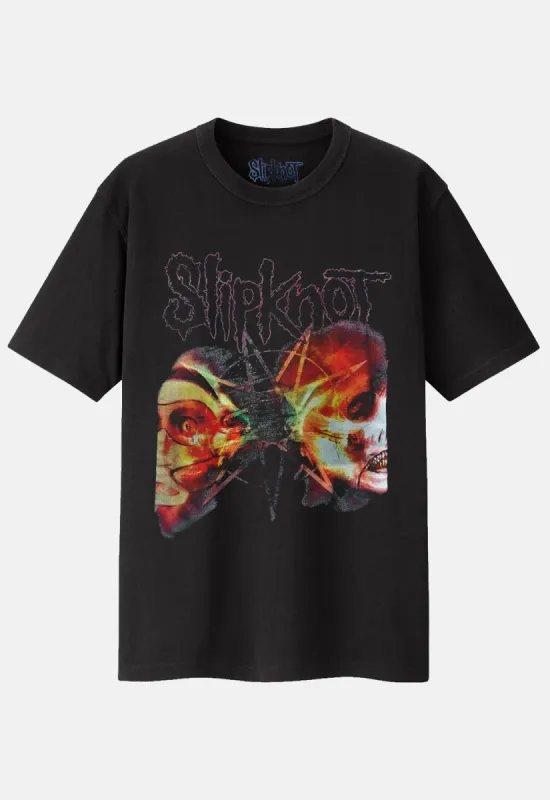 2 Faces T-Shirt sold by Damaged Society