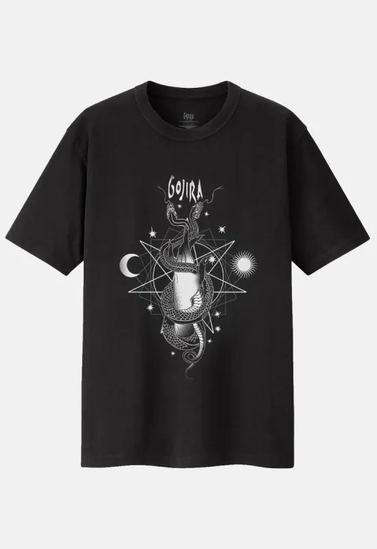 Celestial Snakes T-Shirt made by Damaged Society