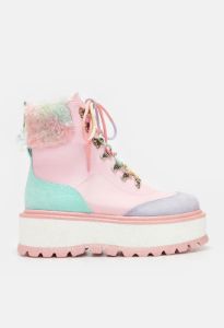Candy Tears Glitter Platform Boots sold by Damaged Society