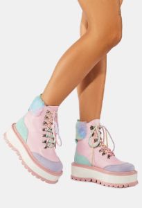 Candy Tears Glitter Platform Boots sold by Damaged Society