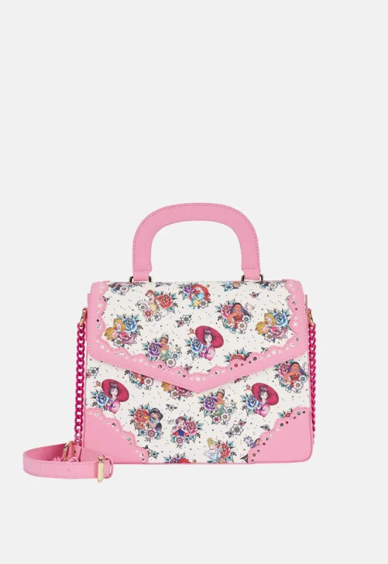 Disney Princess Tattoo Crossbody Bag made by Loungefly