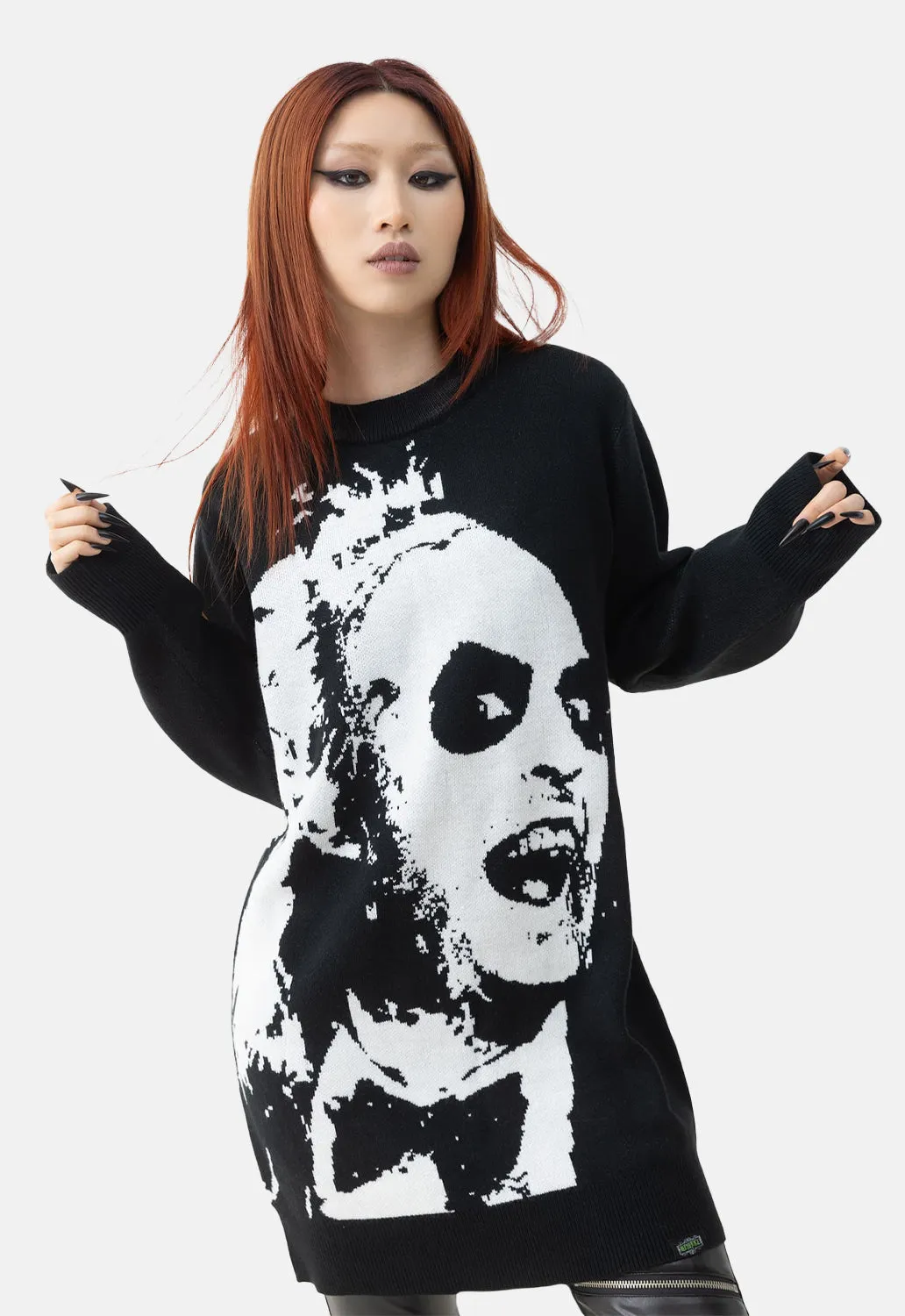 Ghost With The Most Sweater sold by Damaged Society product image thumbnail 2