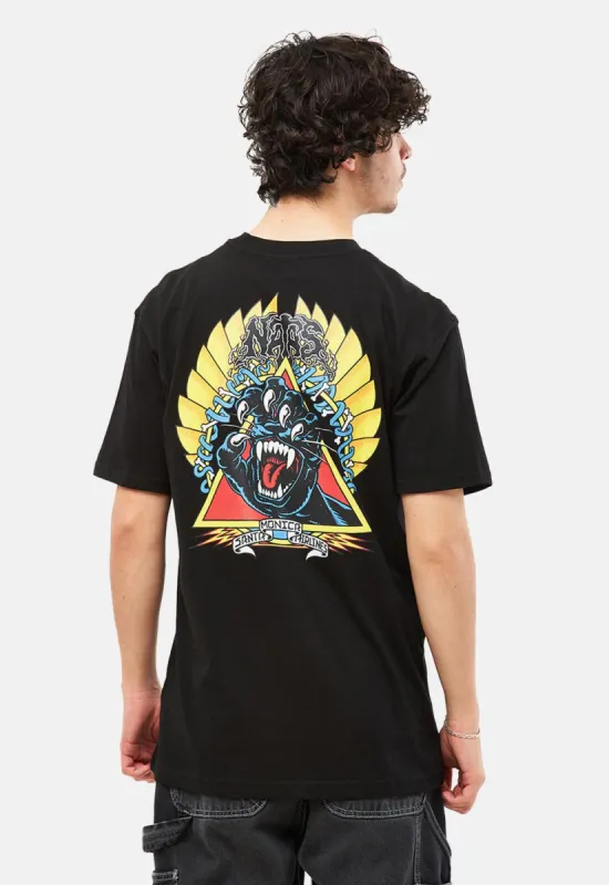 Natas Screaming Panther T-Shirt made by Damaged Society