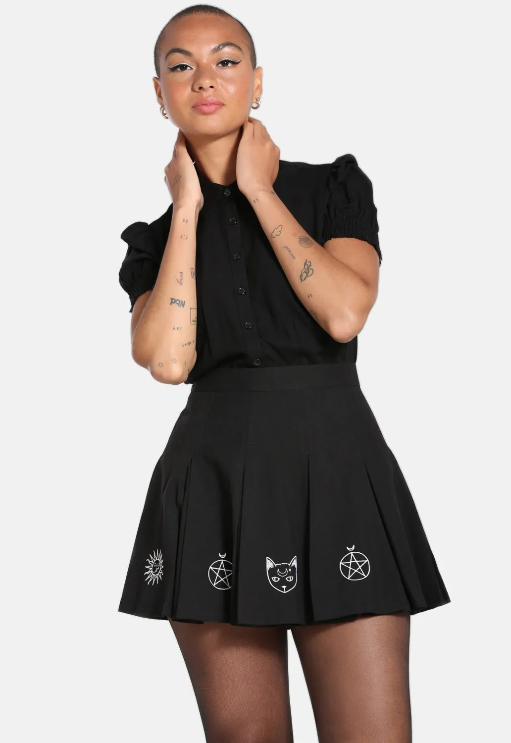 Dawn Mini Skirt sold by Damaged Society