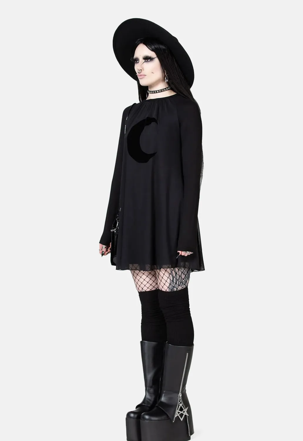 Lunar Apex Raglan Dress sold by Damaged Society product image thumbnail 4