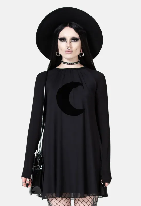 Lunar Apex Raglan Dress sold by Damaged Society