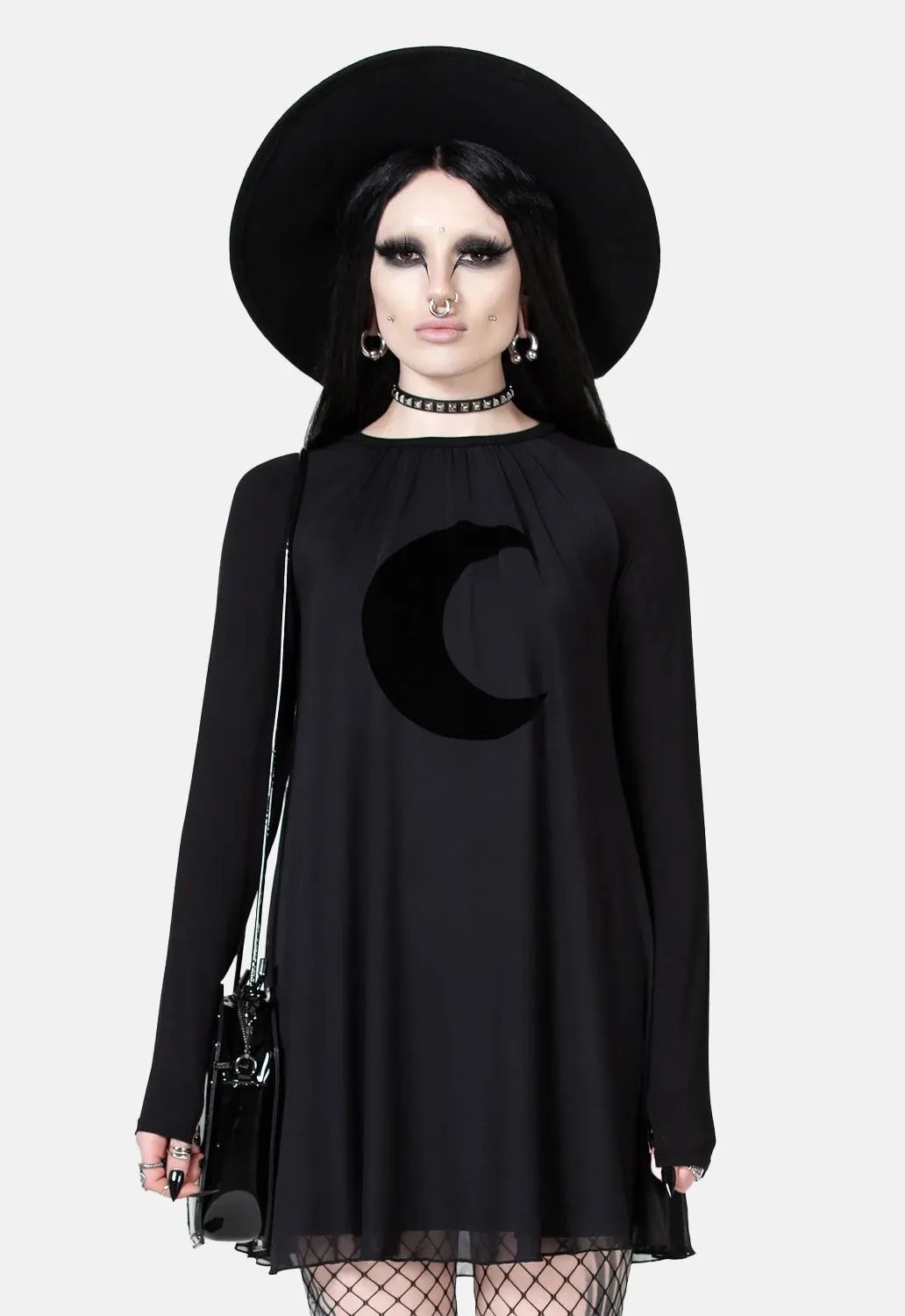 Lunar Apex Raglan Dress sold by Damaged Society