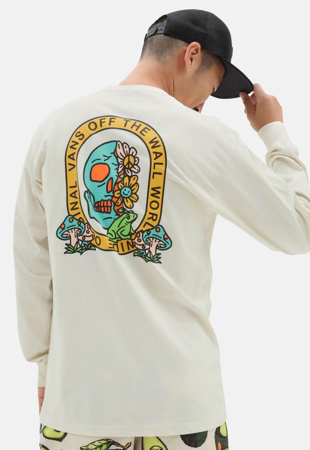 Trippy Skull Long Sleeved Top sold by Damaged Society