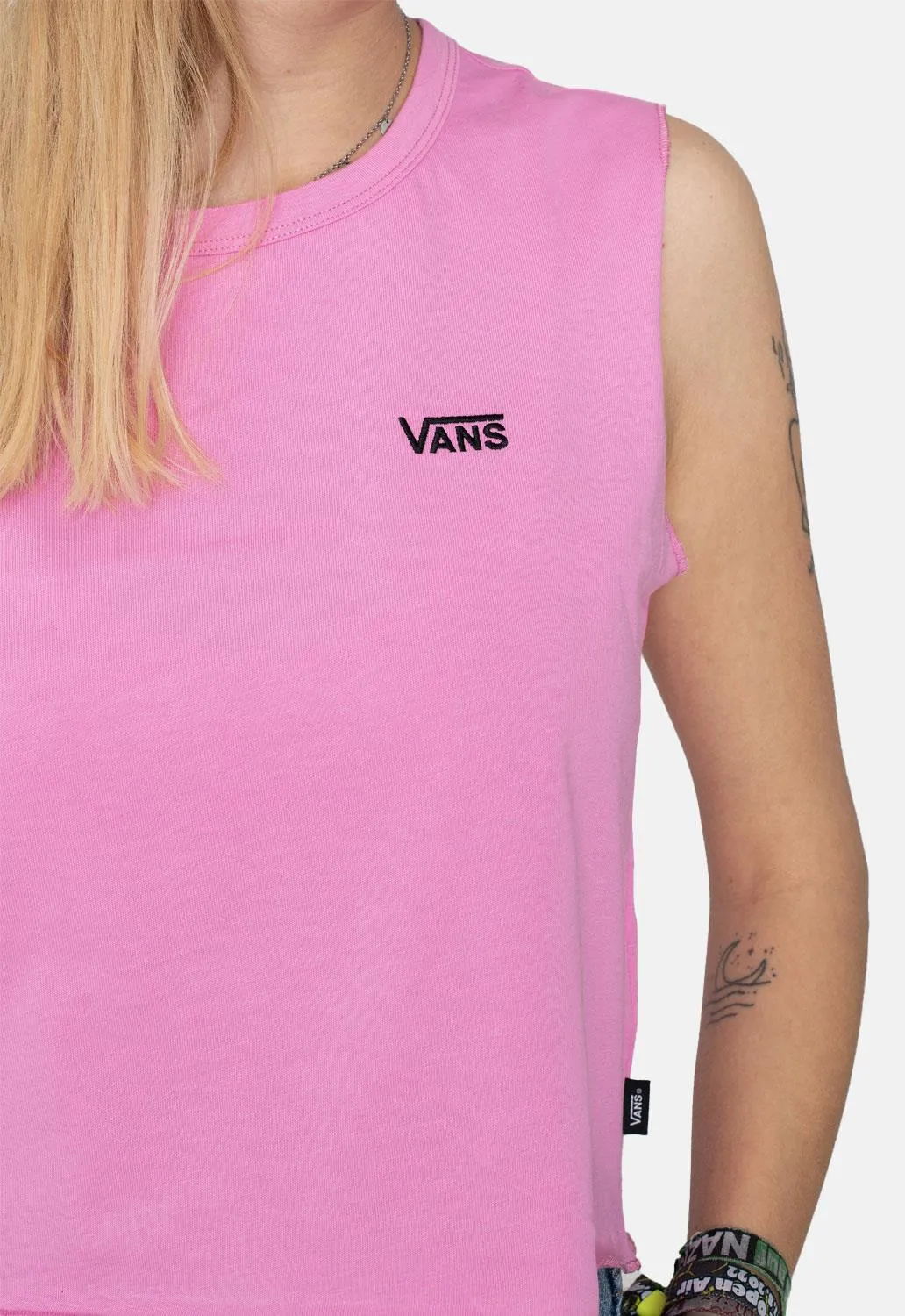 Junior V Muscle Crop Vest sold by Damaged Society product image thumbnail 3