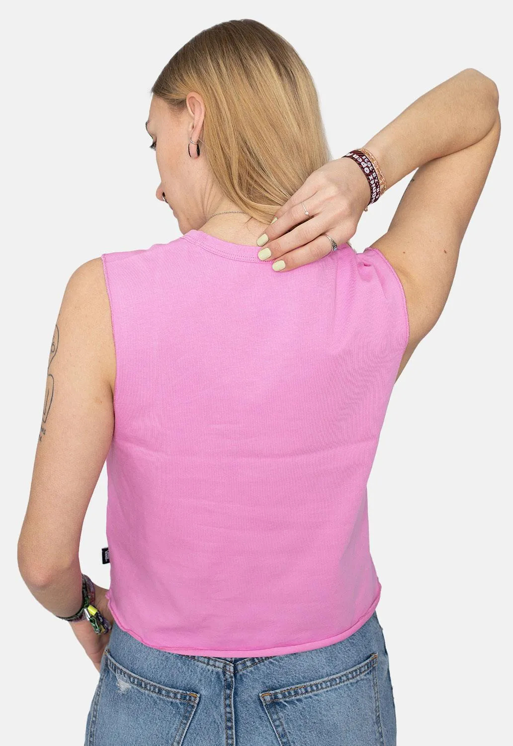 Junior V Muscle Crop Vest sold by Damaged Society product image thumbnail 2