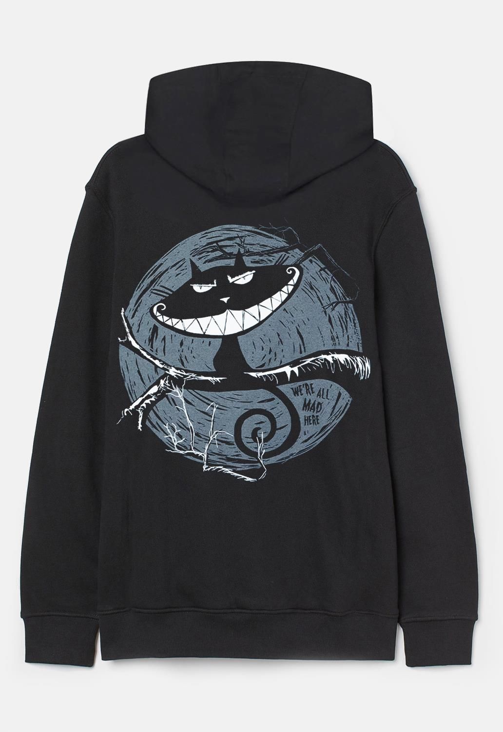 Cheshire Cat Zip Hoodie sold by Damaged Society