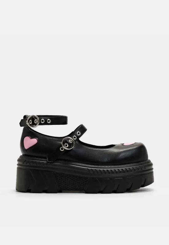 A Warrior's Heart Stomper Shoes sold by Damaged Society